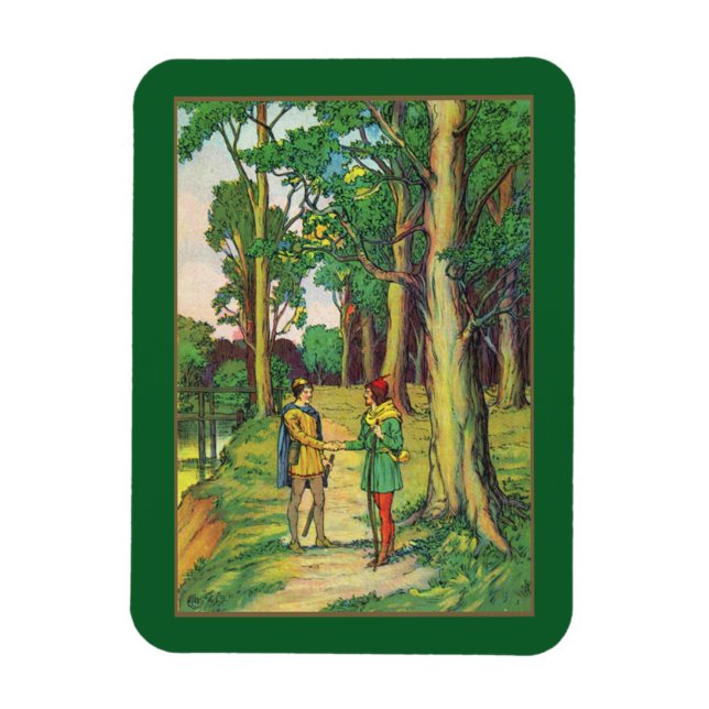 Robin Hood And Little John Magnet (Vertical)