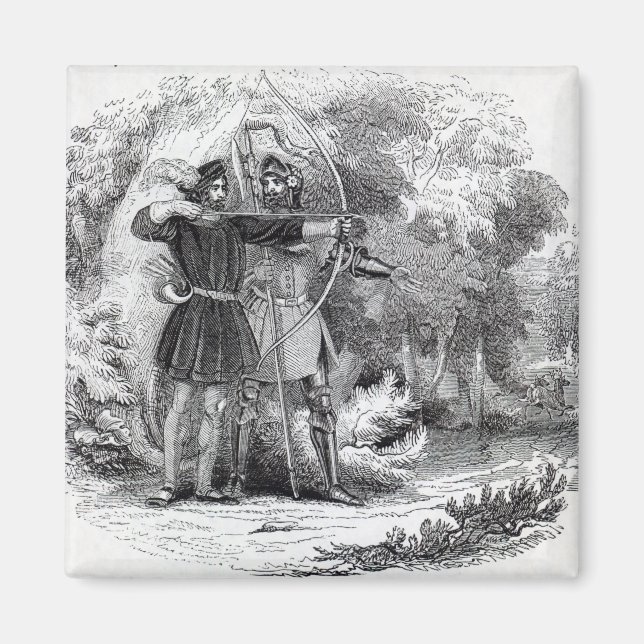 Robin Hood and Little John Magnet (Front)