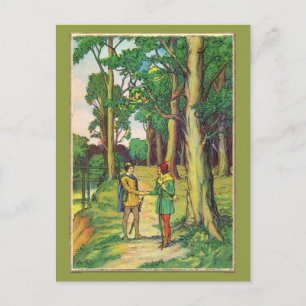 Robin Hood And Little John Postcard