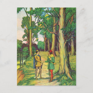 Robin Hood And Little John Postcard