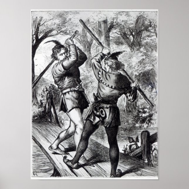 Robin Hood and Little John Poster (Front)