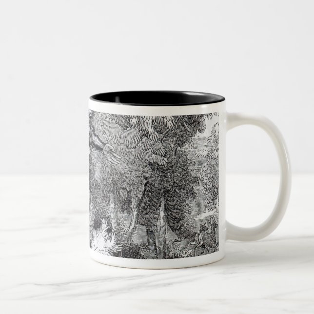 Robin Hood and Little John Two-Tone Coffee Mug (Right)