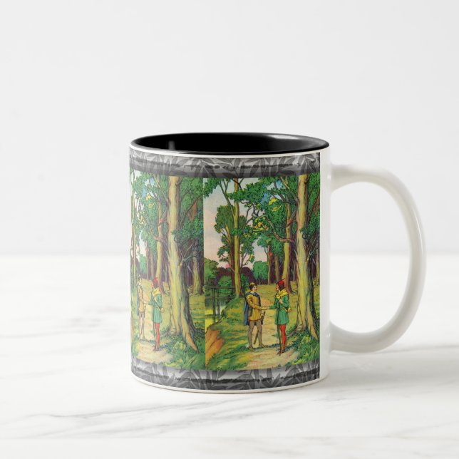 Robin Hood And Little John Two-Tone Coffee Mug (Right)