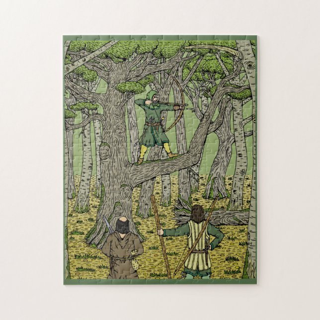 Robin Hood in Sherwood Forest Jigsaw Puzzle (Vertical)