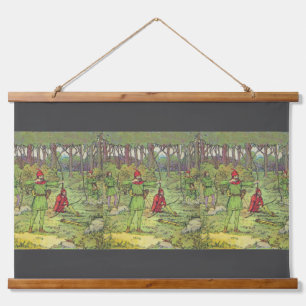 Robin Hood In The Forest Hanging Tapestry