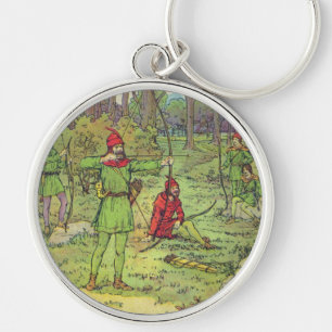 Robin Hood In The Forest Keychain