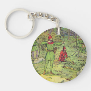 Robin Hood In The Forest Keychain