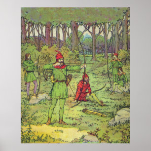 Robin Hood In The Forest Poster