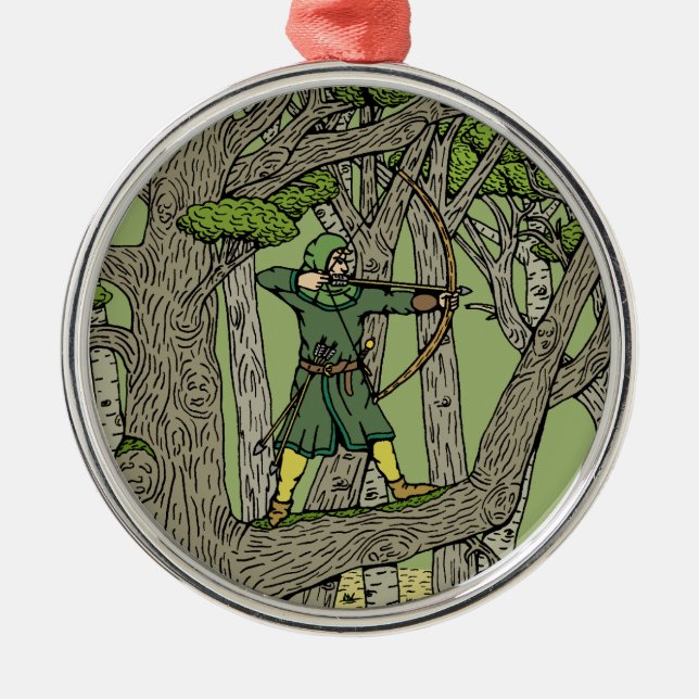 Robin Hood Metal Ornament (Front)