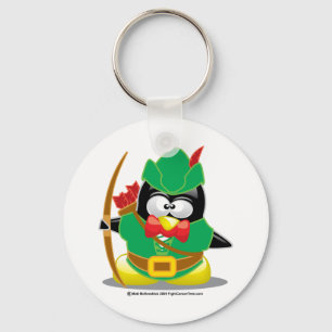 Robin Hood Penguin Keychain