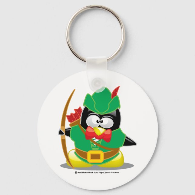 Robin Hood Penguin Keychain (Front)