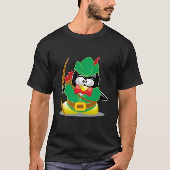 Robin Hood Penguin T-Shirt (Front)
