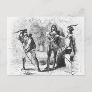 Robin Hood, Scarlet and John Postcard