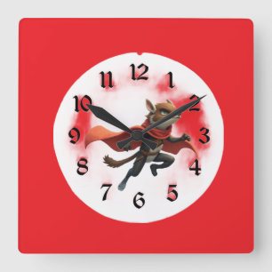Robin Hood Square Wall Clock