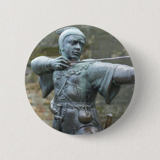 Robin Hood Statue Nottingham 2 Inch Round Button
