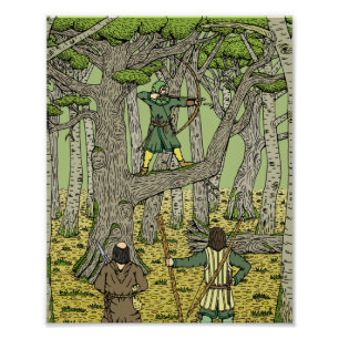 Robin in Sherwood Photo Print