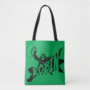 Robin Ink Brush Name Tote Bag