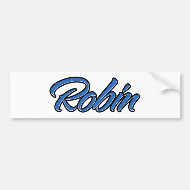 Robin Name blue Aufkleber Sticker Autoaufkleber (Front)