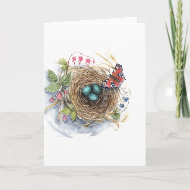 Robin Nest Holiday Card (Front)