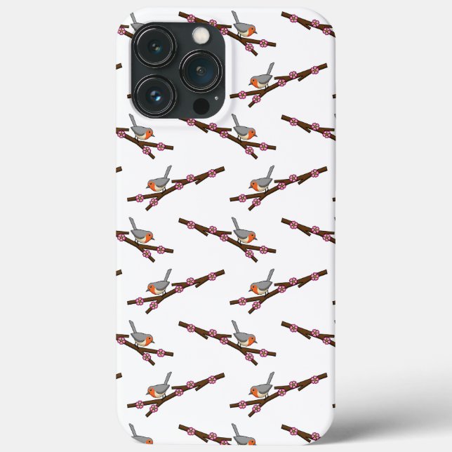 Robin on Sakura Case-Mate iPhone Case (Back)