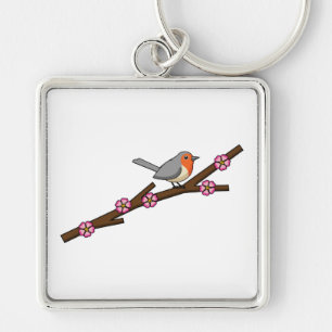 Robin on Sakura Keychain