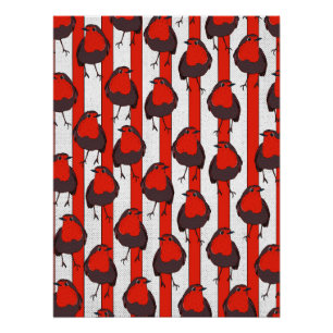 Robin Pattern Poster