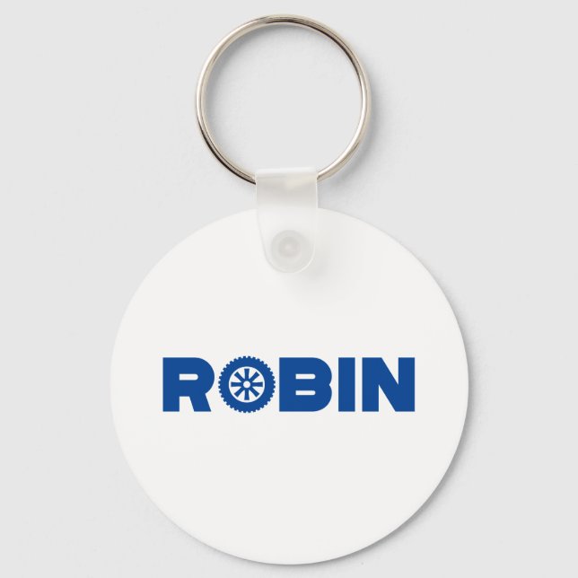 Robin Petrol Head Keychain (Front)