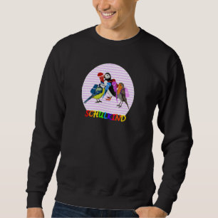 Robin Puffin Bird First Day At School Animal Biolo Sweatshirt