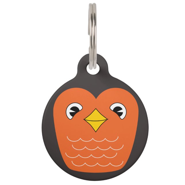 Robin red breast pet ID tag (Front)