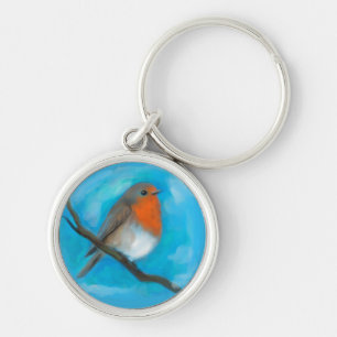 Robin redbreast keychain