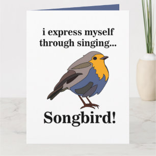 Robin Redbreast Songbird Card