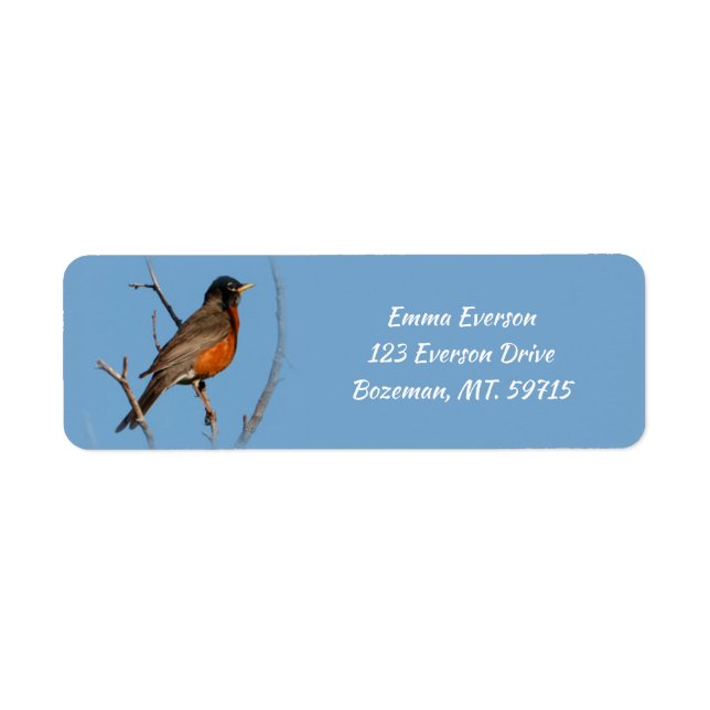 Robin Return Address  (Front)