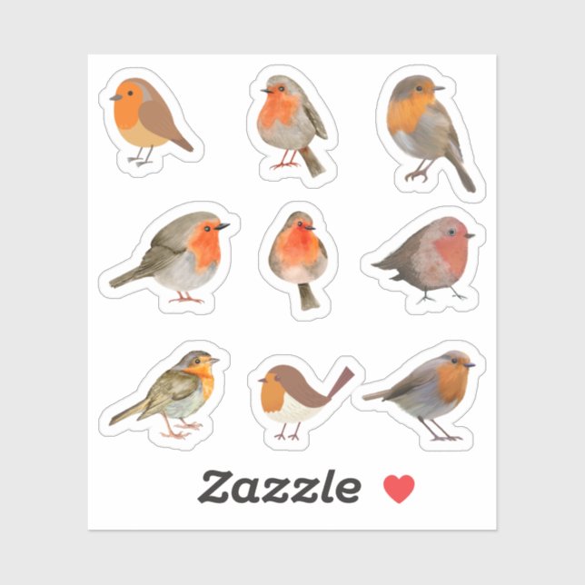 Robin Stickers (Sheet)