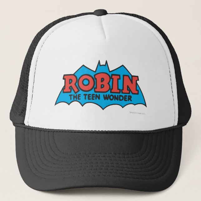 Robin The Teen Wonder Logo Trucker Hat (Front)