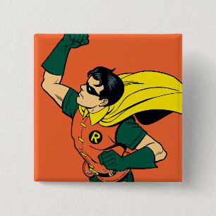 Robin Uppercut 2 Inch Square Button