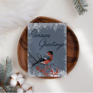 Robin Winter Birds Business Christmas Carte de vac
