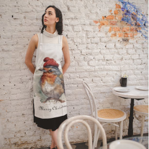 Robin Winter Delight, custom Apron