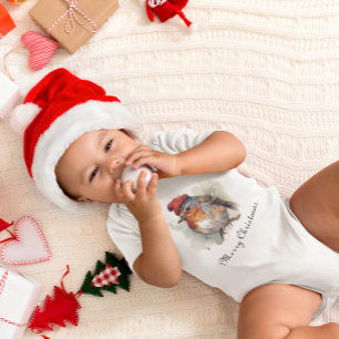 Robin Winter Delight, custom Baby Bodysuit