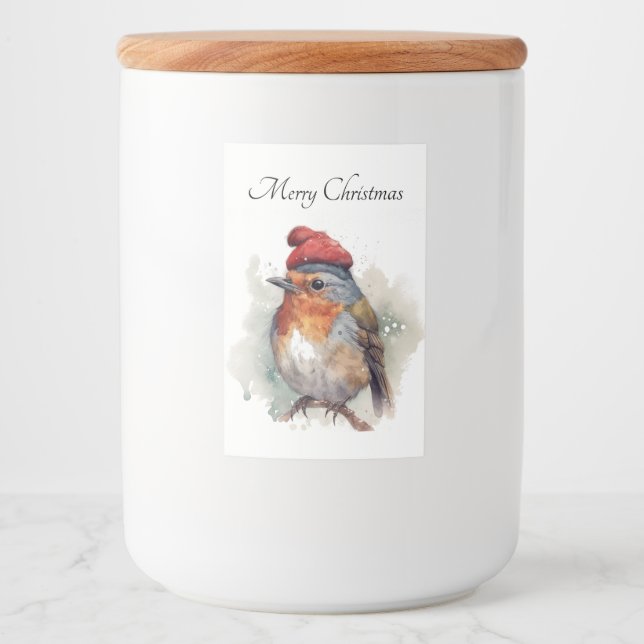 Robin Winter Delight, custom Food Label (Front)