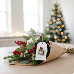 Robin Winter Delight, custom Gift Tags