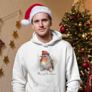 Robin Winter Delight, custom Hoodie