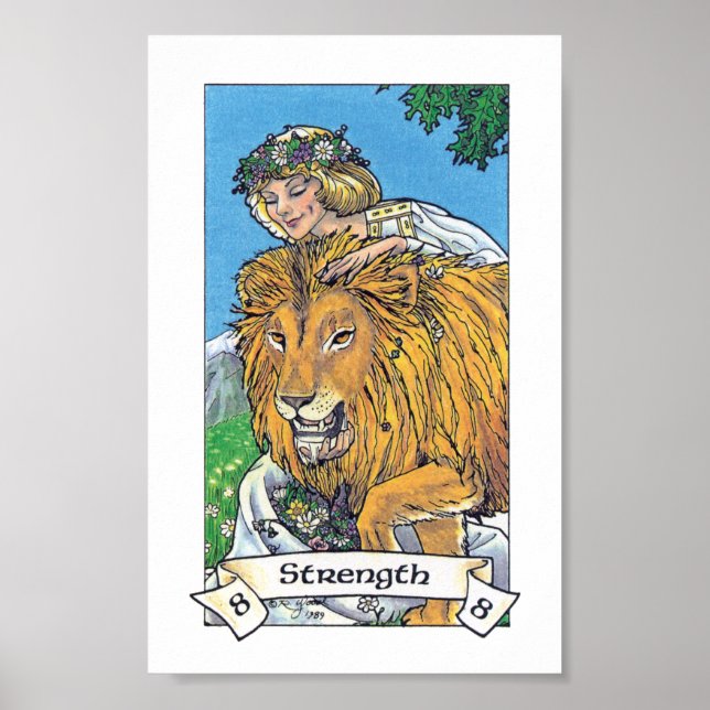 Robin Wood Tarot - Major 8 Strength Poster (Front)