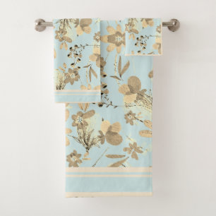 Robins Bleu d'oeuf avec des tons Brown de fleurs