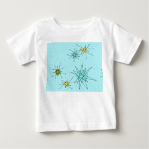 Robin's Egg Blue Atomic Starbursts T-Shirt