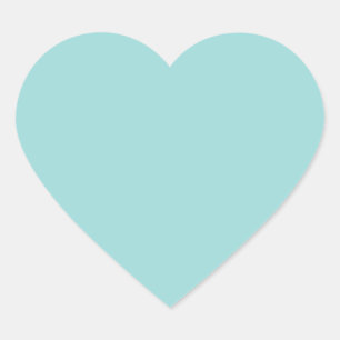 Robin's Egg Blue Decor Heart Sticker