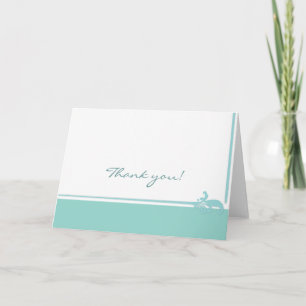Robin's Egg Blue Jewellery Box Blue Thank You Card