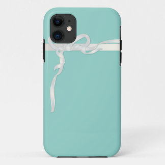 Robin's Egg Blue Jewellery Box with White Ribbon iPhone 11 Case