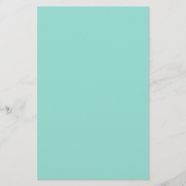 Robin's Egg Blue Solid Colour Customize It Stationery (Front)