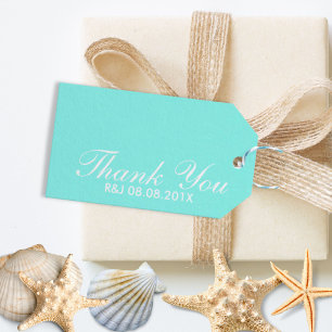 robin's egg blue turquoise aqua blue wedding gift tags