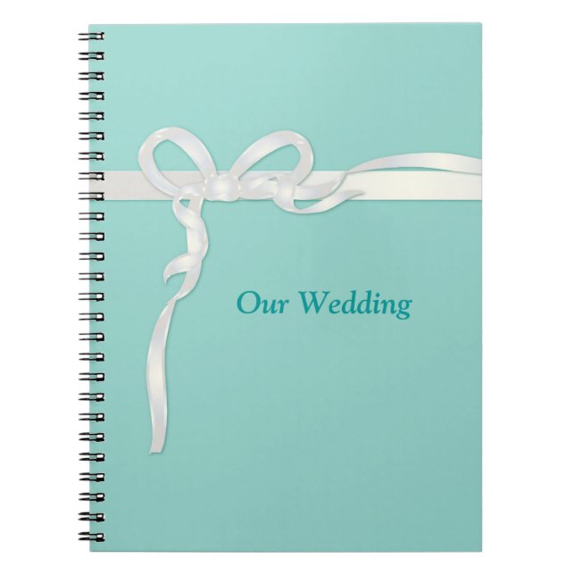 Robins Egg Blue Wedding Books (Front)